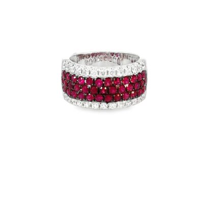 14K Ruby 41rd red Diamonds MultiStone Ring